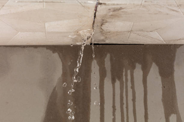 Professional Burst Pipe Cleanup technician working in South Gardiner, ME